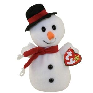 Ty Beanie Baby⛄~Snowball the Snowman~ Retired Original with Tags (Errors) RARE